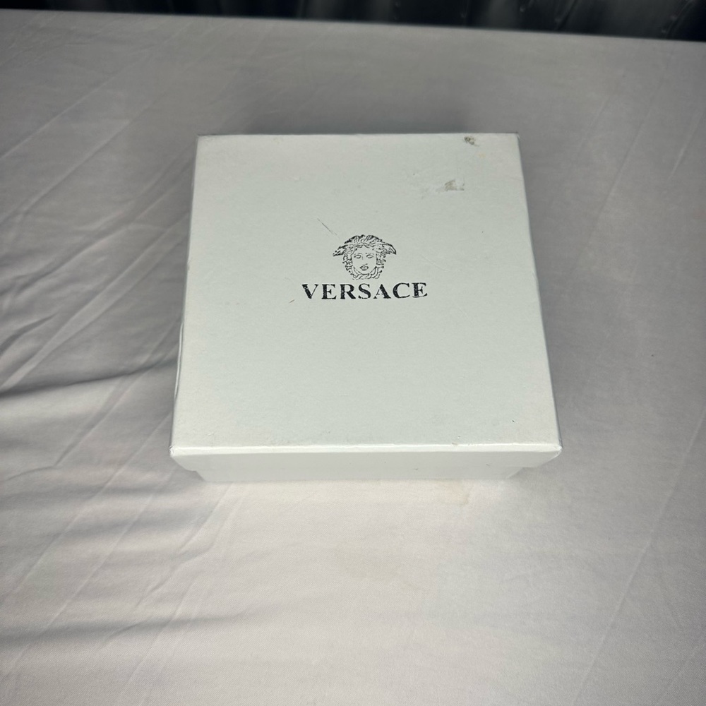 Versace black and silver belt